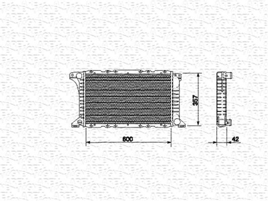 MAGNETI MARELLI Radiators, Motora dzesēšanas sistēma 350213512000